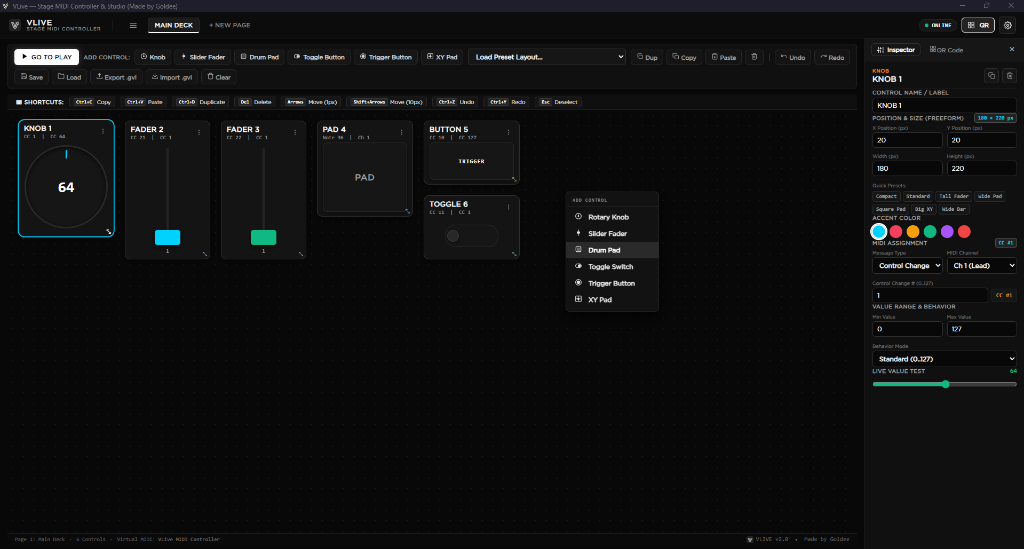 VLive Layout Editor & Inspector